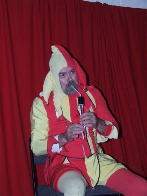 Ian Bartlett after a hard night's jesting